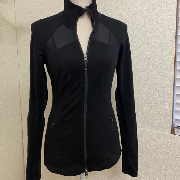 Zella Jackets & Coats Zella Black Athletic Jacket With Mesh